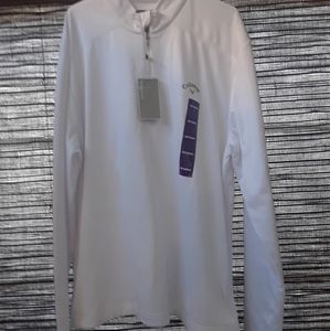 White Callaway men's pullover. Size XXL